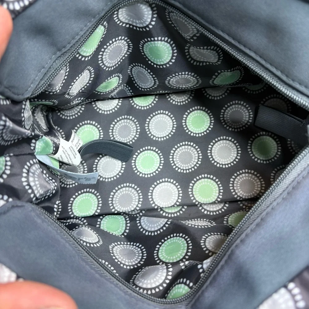 Carters Grey Shoulder Diaper Bag